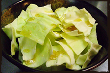 Cabbage with Salt dressing